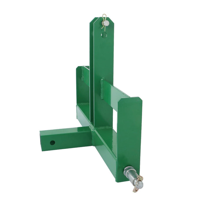 DURAFORCE Steel 3 Point 2" Receiver Hitch Drawbar for Cat 1 W/Suitcase Weight Brackets