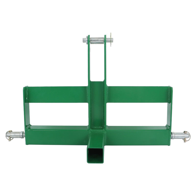 DURAFORCE Steel 3 Point 2" Receiver Hitch Drawbar for Cat 1 W/Suitcase Weight Brackets