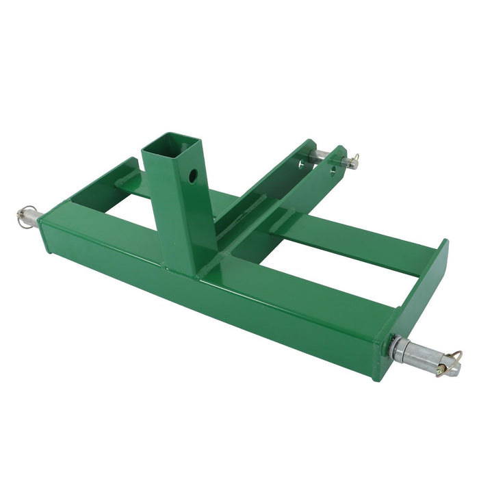 DURAFORCE Steel 3 Point 2" Receiver Hitch Drawbar for Cat 1 W/Suitcase Weight Brackets