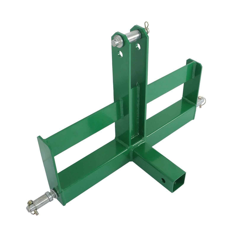 DURAFORCE Steel 3 Point 2" Receiver Hitch Drawbar for Cat 1 W/Suitcase Weight Brackets