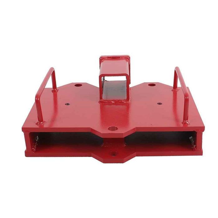 DURAFORCE 2" Trailer Forklift Hitch Receiver For Dual Pallet Forks Tow Attach Adapter