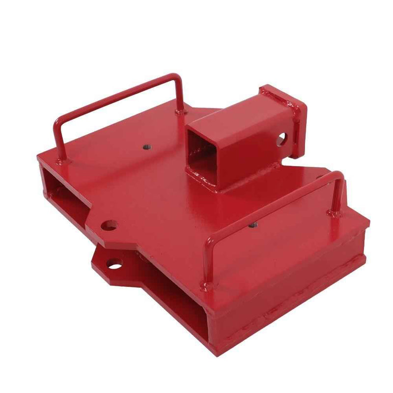 DURAFORCE 2" Trailer Forklift Hitch Receiver For Dual Pallet Forks Tow Attach Adapter
