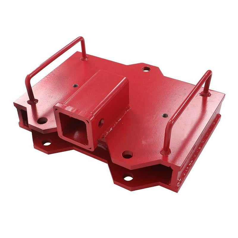 DURAFORCE 2" Trailer Forklift Hitch Receiver For Dual Pallet Forks Tow Attach Adapter