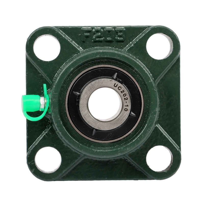 DURAFORCE New 10 Pack UCF202-10 4 Bolt Solid Base Pillow Block Flange Bearing 5/8" Bore