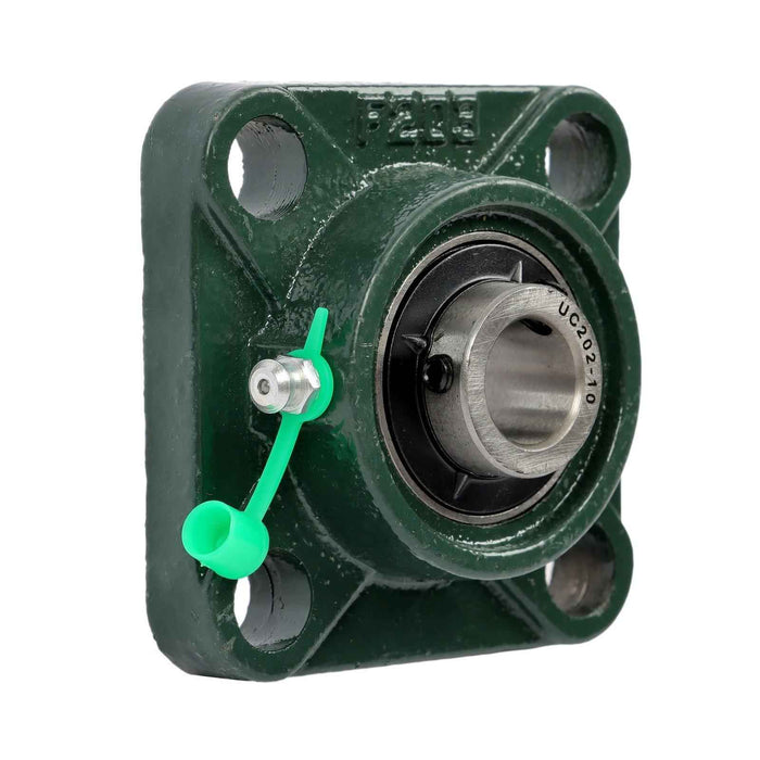 DURAFORCE New 10 Pack UCF202-10 4 Bolt Solid Base Pillow Block Flange Bearing 5/8" Bore