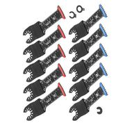 DURAFORCE New For Wood 10Pcs Extra Long Bi Metal Japanese Teeth Oscillating Saw Blades