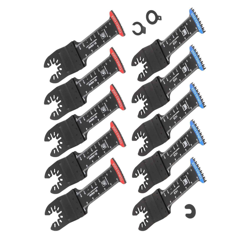 DURAFORCE New For Wood 10Pcs Extra Long Bi Metal Japanese Teeth Oscillating Saw Blades
