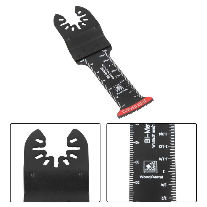 DURAFORCE New For Wood 10Pcs Extra Long Bi Metal Japanese Teeth Oscillating Saw Blades