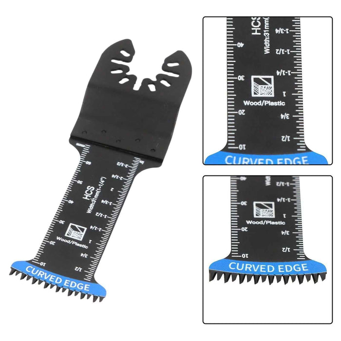 DURAFORCE New For Wood 10Pcs Extra Long Bi Metal Japanese Teeth Oscillating Saw Blades