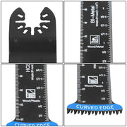 DURAFORCE New For Wood 10Pcs Extra Long Bi Metal Japanese Teeth Oscillating Saw Blades
