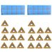 DURAFORCE New TCMT21.51 Turning Inserts 20Pcs TCMT110204 Carbide Inserts TCMT Insert
