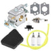 DURAFORCE Carburetor Kit For Craftsman WT-624 W-20 WT-324 545081885 530071820 Chainsaw