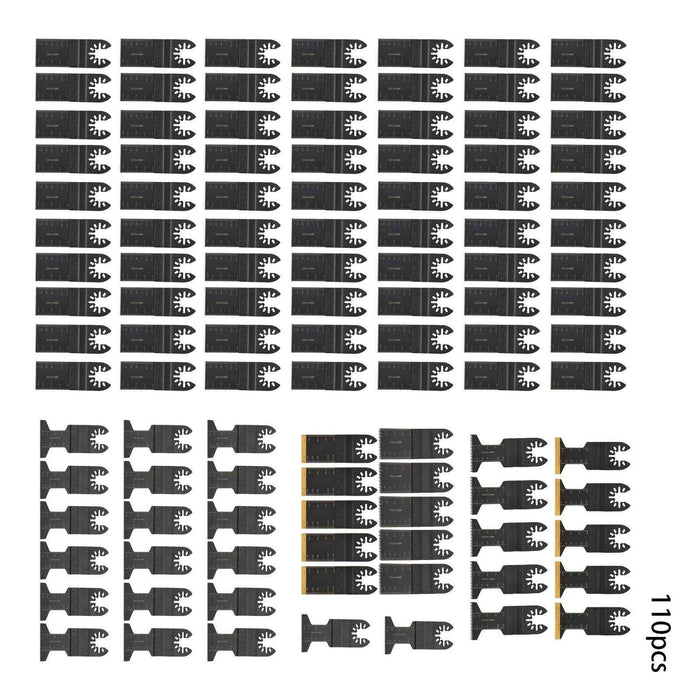 DURAFORCE For Soft Metal 110Pcs Oscillating Saw Blades Set Quick Release Multi Tool Blades