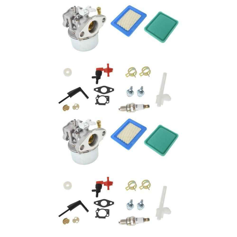DURAFORCE 2 Pack Carburetor Kit For Briggs & Stratton 795069 798653 126432 126452 157302