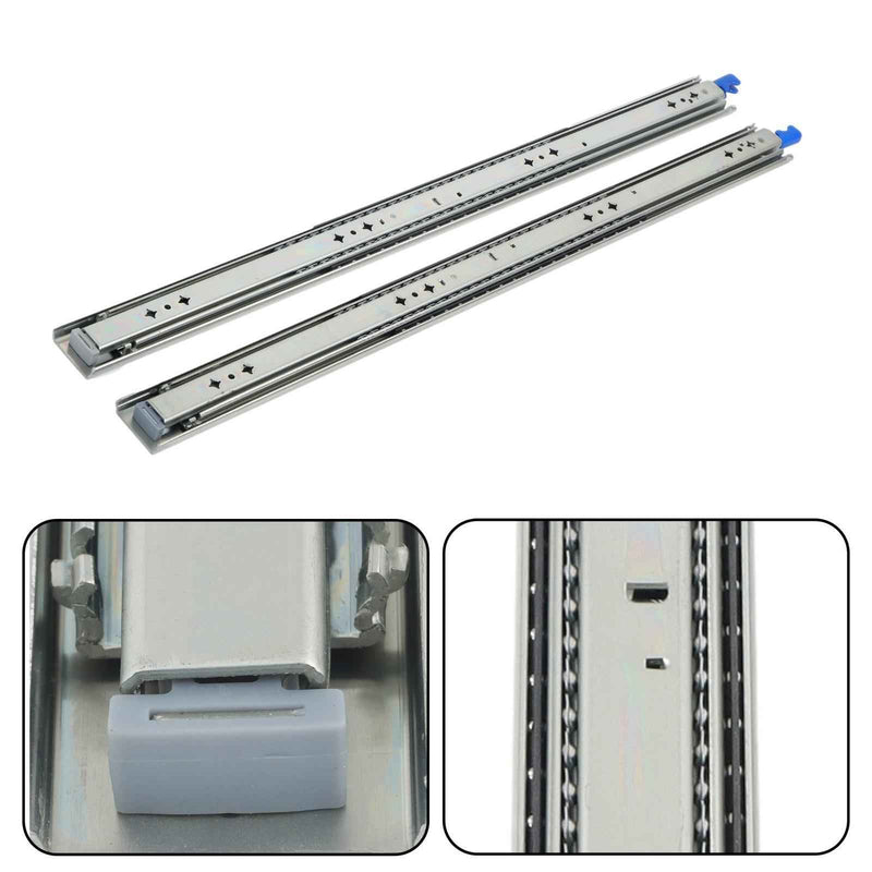 DURAFORCE 1 Pair Locking Drawer Slides 30 Inch Lock & Full Extension 250 lbs Load Capacity