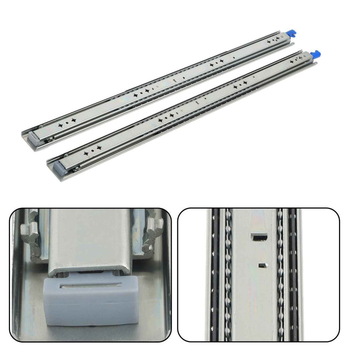 DURAFORCE 1 Pair Locking Drawer Slides 30 Inch Lock & Full Extension 250 lbs Load Capacity