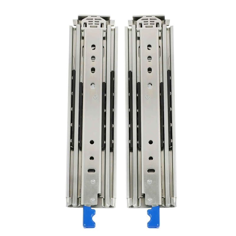 DURAFORCE 1 Pair Locking Drawer Slides 12 Inch Lock & Full Extension 500 lbs Load Capacity
