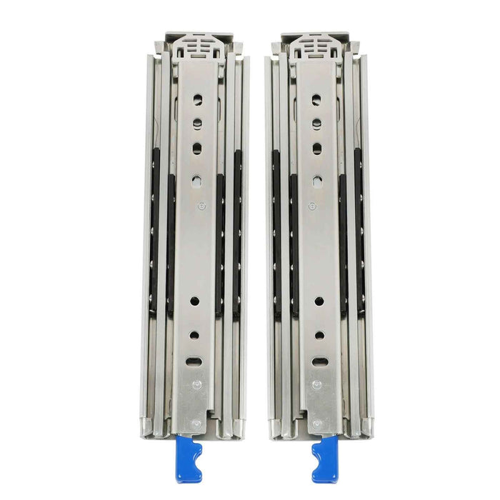 DURAFORCE 1 Pair Locking Drawer Slides 12 Inch Lock & Full Extension 500 lbs Load Capacity
