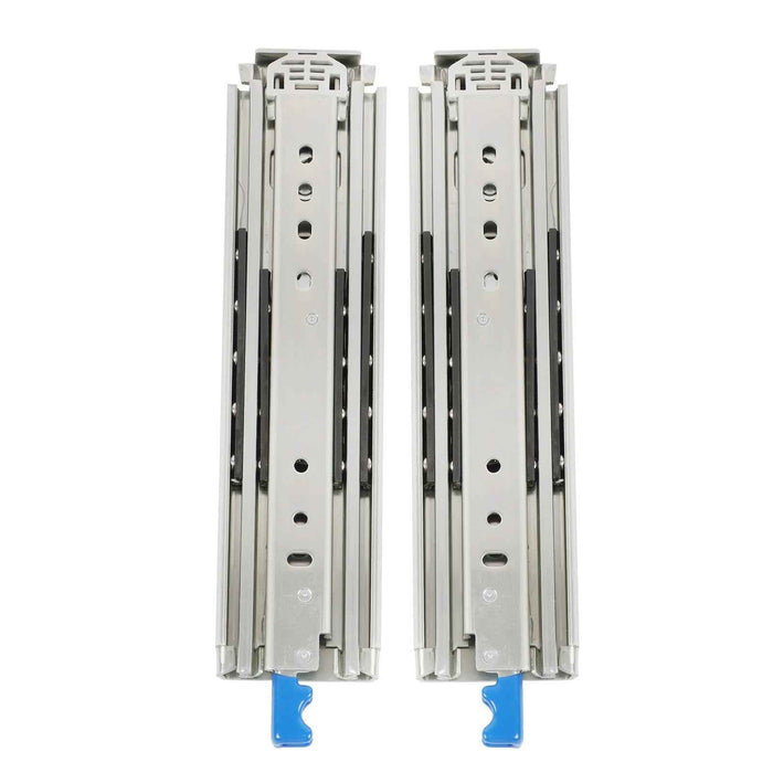 DURAFORCE 1 Pair Locking Drawer Slides 12 Inch Lock & Full Extension 500 lbs Load Capacity