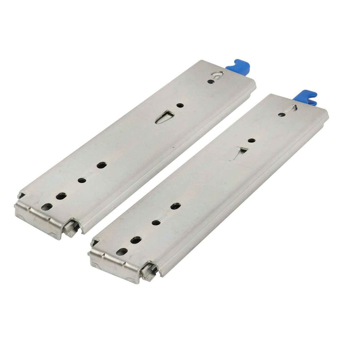 DURAFORCE 1 Pair Locking Drawer Slides 12 Inch Lock & Full Extension 500 lbs Load Capacity