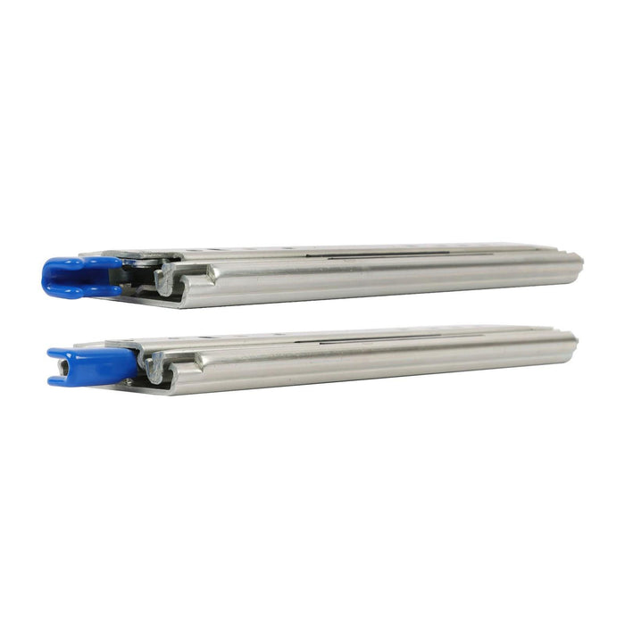 DURAFORCE 1 Pair Locking Drawer Slides 12 Inch Lock & Full Extension 500 lbs Load Capacity