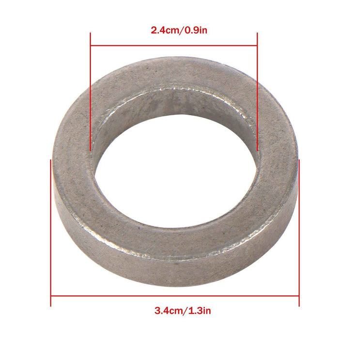 DURAFORCE 2 Pack 11x6.00-5 Flat Free Tire And Wheel Riding Lawn Mower Tire Solid Rubbe