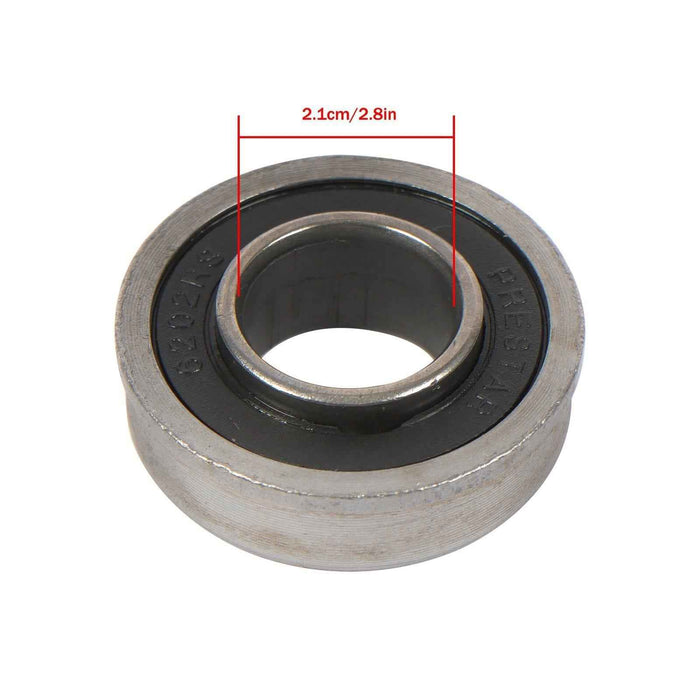 DURAFORCE 2 Pack 11x6.00-5 Flat Free Tire And Wheel Riding Lawn Mower Tire Solid Rubbe