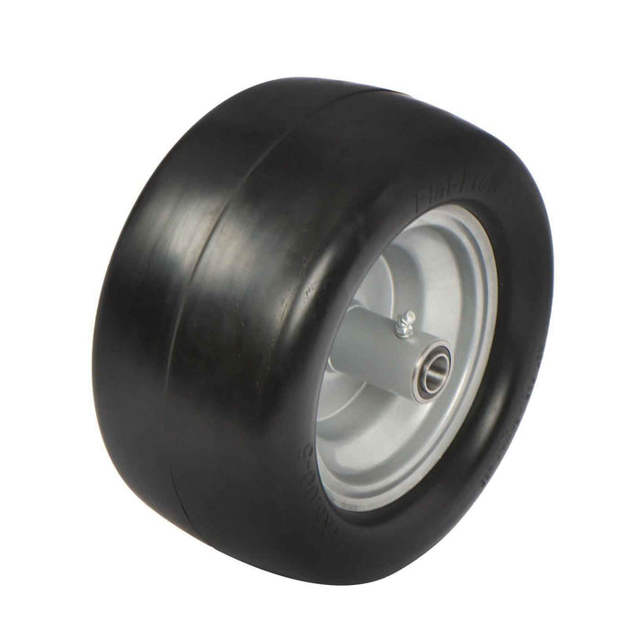 DURAFORCE 2 Pack 11x6.00-5 Flat Free Tire And Wheel Riding Lawn Mower Tire Solid Rubbe