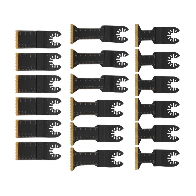 DURAFORCE 4 Types Metal Cutting Blades 18 × Professional Titanium Oscillating Tool Blade
