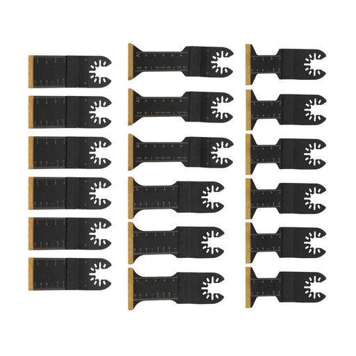 DURAFORCE 4 Types Metal Cutting Blades 18 × Professional Titanium Oscillating Tool Blade