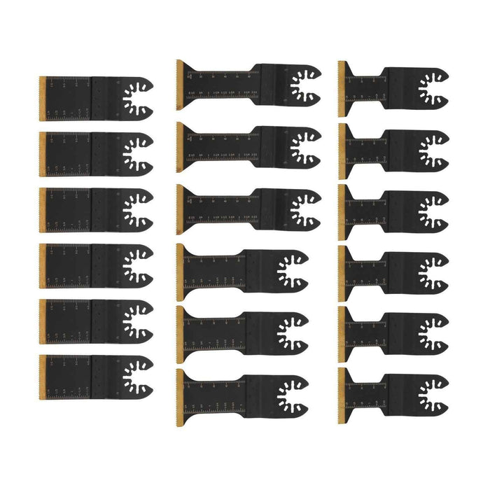 DURAFORCE 4 Types Metal Cutting Blades 18 × Professional Titanium Oscillating Tool Blade