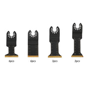 DURAFORCE 4 Types Metal Cutting Blades 18 × Professional Titanium Oscillating Tool Blade