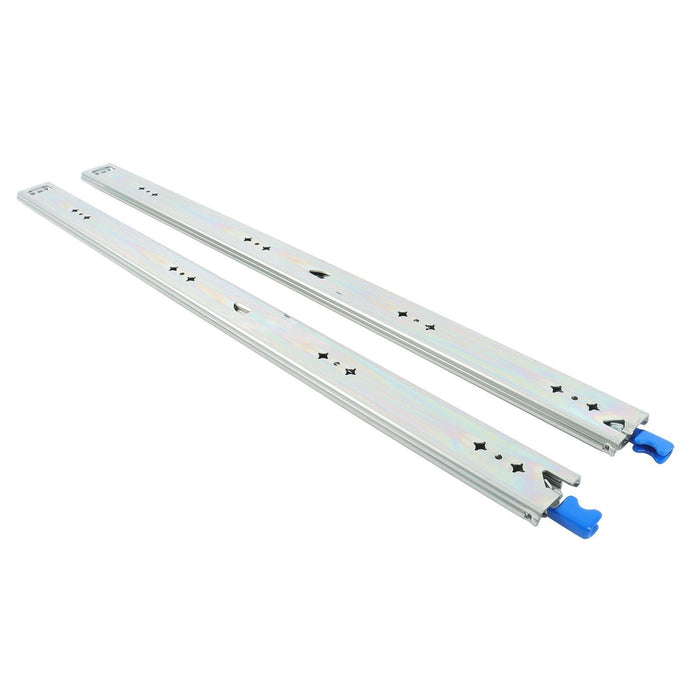 DURAFORCE 1 Pair Locking Drawer Slides 32 Inch Lock & Full Extension 250 lbs Load Capacity