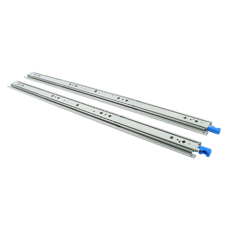 DURAFORCE 1 Pair Locking Drawer Slides 32 Inch Lock & Full Extension 250 lbs Load Capacity