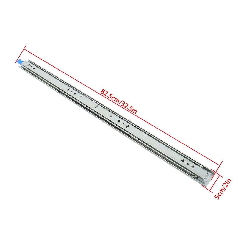 DURAFORCE 1 Pair Locking Drawer Slides 32 Inch Lock & Full Extension 250 lbs Load Capacity