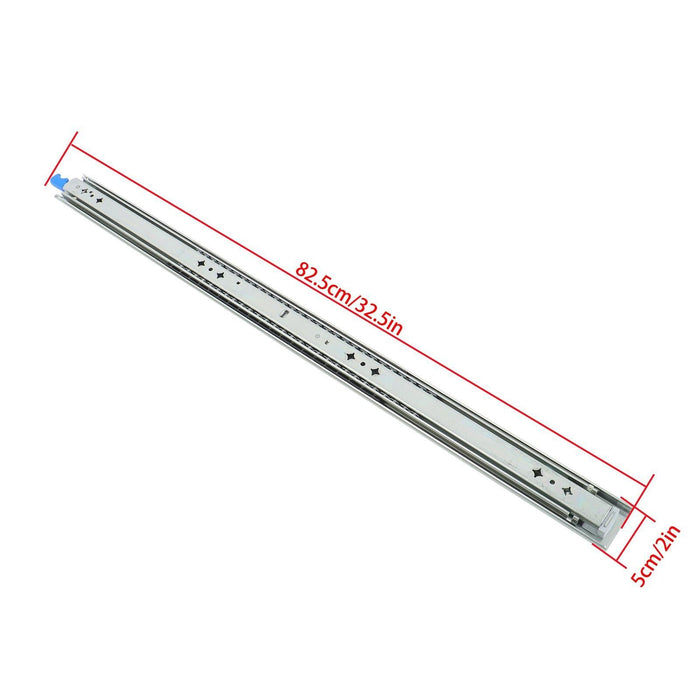 DURAFORCE 1 Pair Locking Drawer Slides 32 Inch Lock & Full Extension 250 lbs Load Capacity