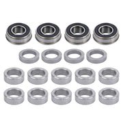 DURAFORCE 2 Pack 13x5.00-6 Flat Free Tire and Wheel With 3.4' Axle Hole Lawn Mower Tire