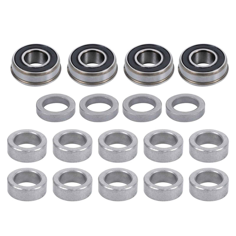 DURAFORCE 2 Pack 13x5.00-6 Flat Free Tire and Wheel With 3.4' Axle Hole Lawn Mower Tire