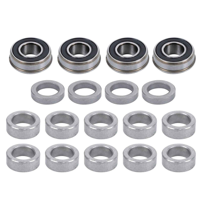 DURAFORCE 2 Pack 13x5.00-6 Flat Free Tire and Wheel With 3.4' Axle Hole Lawn Mower Tire