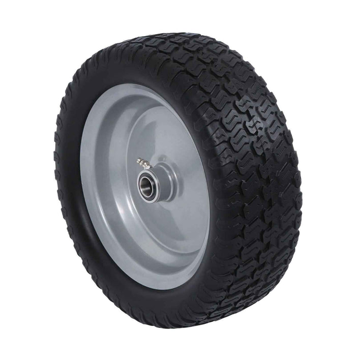DURAFORCE 2 Pack 13x5.00-6 Flat Free Tire and Wheel With 3.4' Axle Hole Lawn Mower Tire