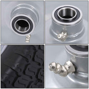 DURAFORCE 2 Pack 13x5.00-6 Flat Free Tire and Wheel With 3.4' Axle Hole Lawn Mower Tire