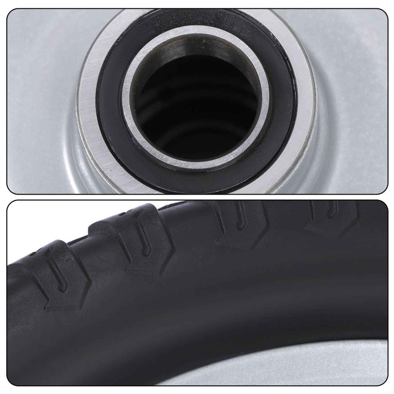 DURAFORCE 2 Pack 13x5.00-6 Flat Free Tire and Wheel With 3.4' Axle Hole Lawn Mower Tire