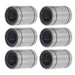 DURAFORCE LM25UU Linear Ball Bearings 6PCS 40mm OD 25mm Bore 59mm Long Linear Bearing