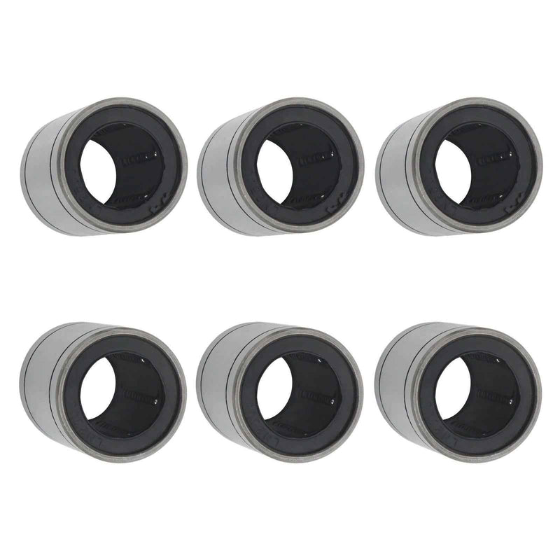 DURAFORCE LM25UU Linear Ball Bearings 6PCS 40mm OD 25mm Bore 59mm Long Linear Bearing