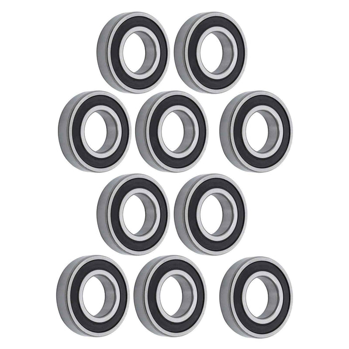 DURAFORCE 6208-2RS 10Pcs Deep Groove Ball Bearing 40mm Inner Dia 80mm OD 18mm Bore Sealed