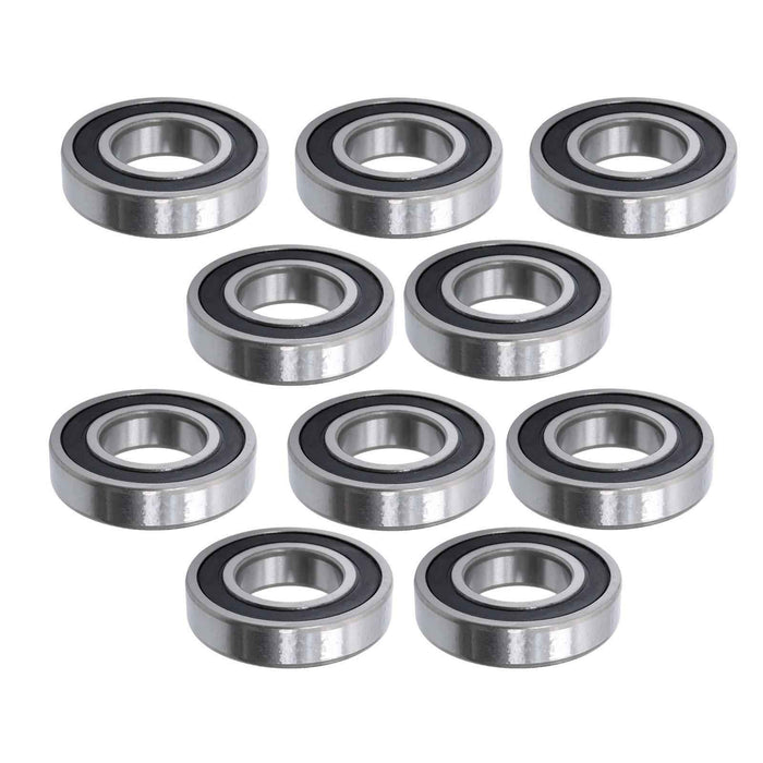 DURAFORCE 6208-2RS 10Pcs Deep Groove Ball Bearing 40mm Inner Dia 80mm OD 18mm Bore Sealed