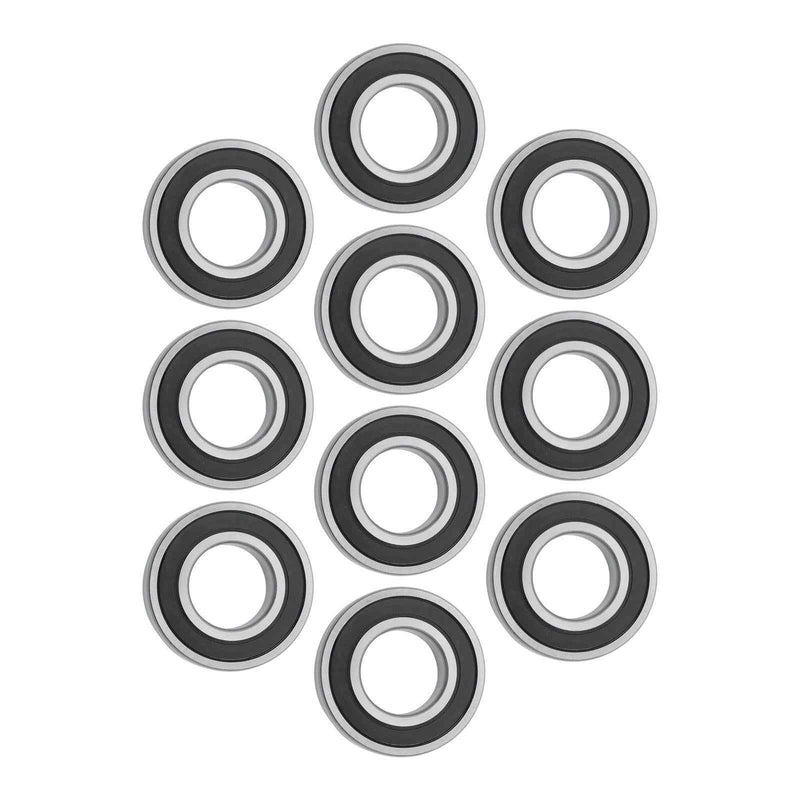 DURAFORCE 6208-2RS 10Pcs Deep Groove Ball Bearing 40mm Inner Dia 80mm OD 18mm Bore Sealed