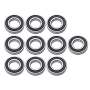 DURAFORCE 6208-2RS 10Pcs Deep Groove Ball Bearing 40mm Inner Dia 80mm OD 18mm Bore Sealed