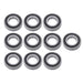DURAFORCE 6208-2RS 10Pcs Deep Groove Ball Bearing 40mm Inner Dia 80mm OD 18mm Bore Sealed
