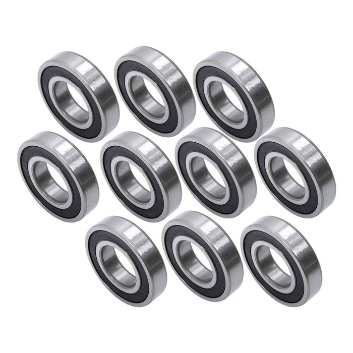 DURAFORCE 6208-2RS 10Pcs Deep Groove Ball Bearing 40mm Inner Dia 80mm OD 18mm Bore Sealed